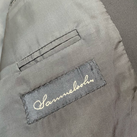 Samuelsohn Solid Black Blazer 42R - Picture 4 of 5
